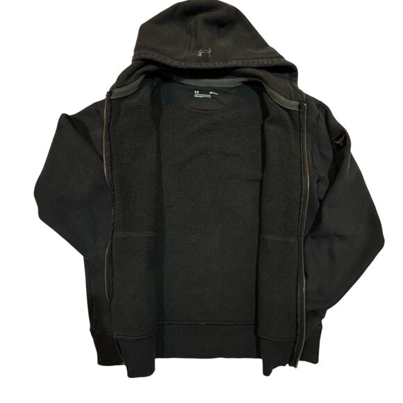 Under Armour Project Rock Hoodie Mens Medium Full Zip Blood Sweat Respect Gym - Picture 5 of 16